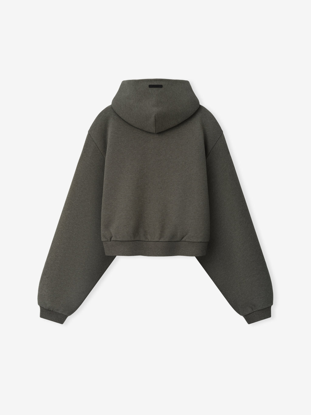 Womens Embossed FW26 Cropped Hoodie