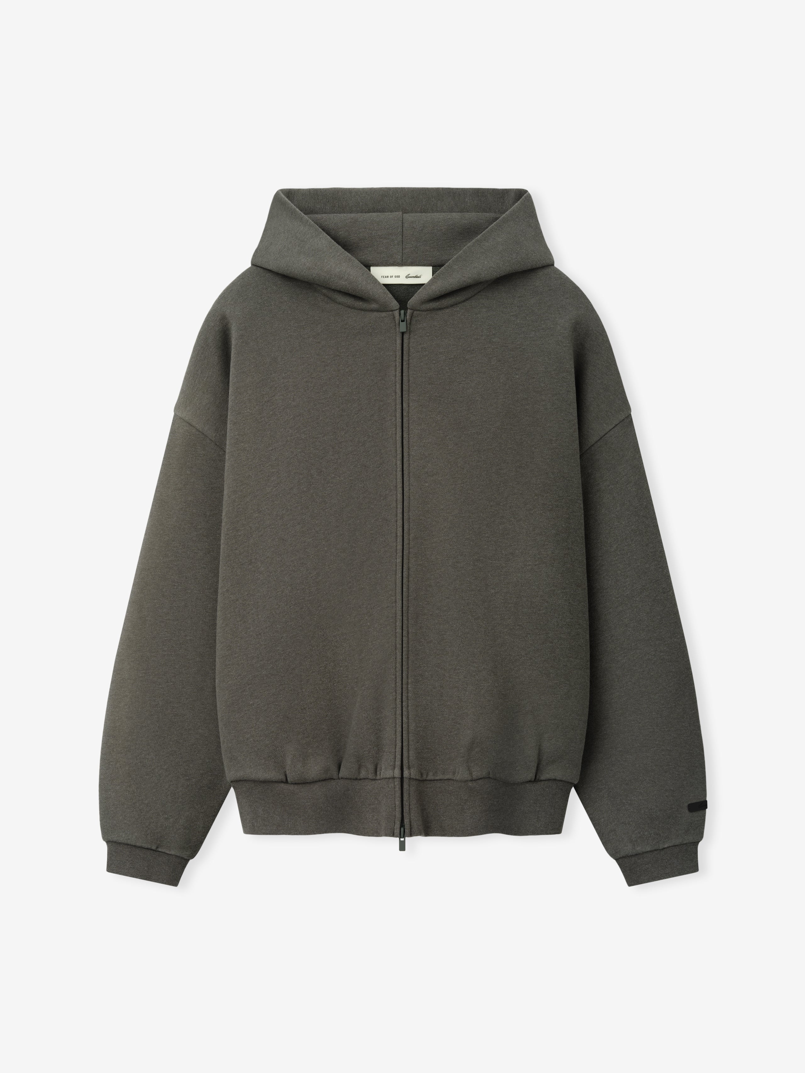 Embossed FW26 90s Relaxed Zip-Up Hoodie – Fear of God
