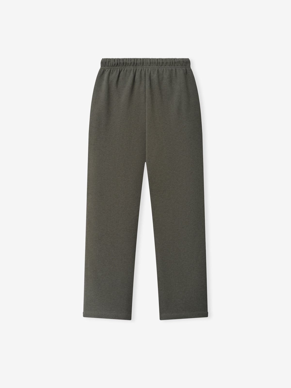 Essentials FW26 Classic Trackpant in dark gray with an elastic waistband and straight legs displayed against a plain white background