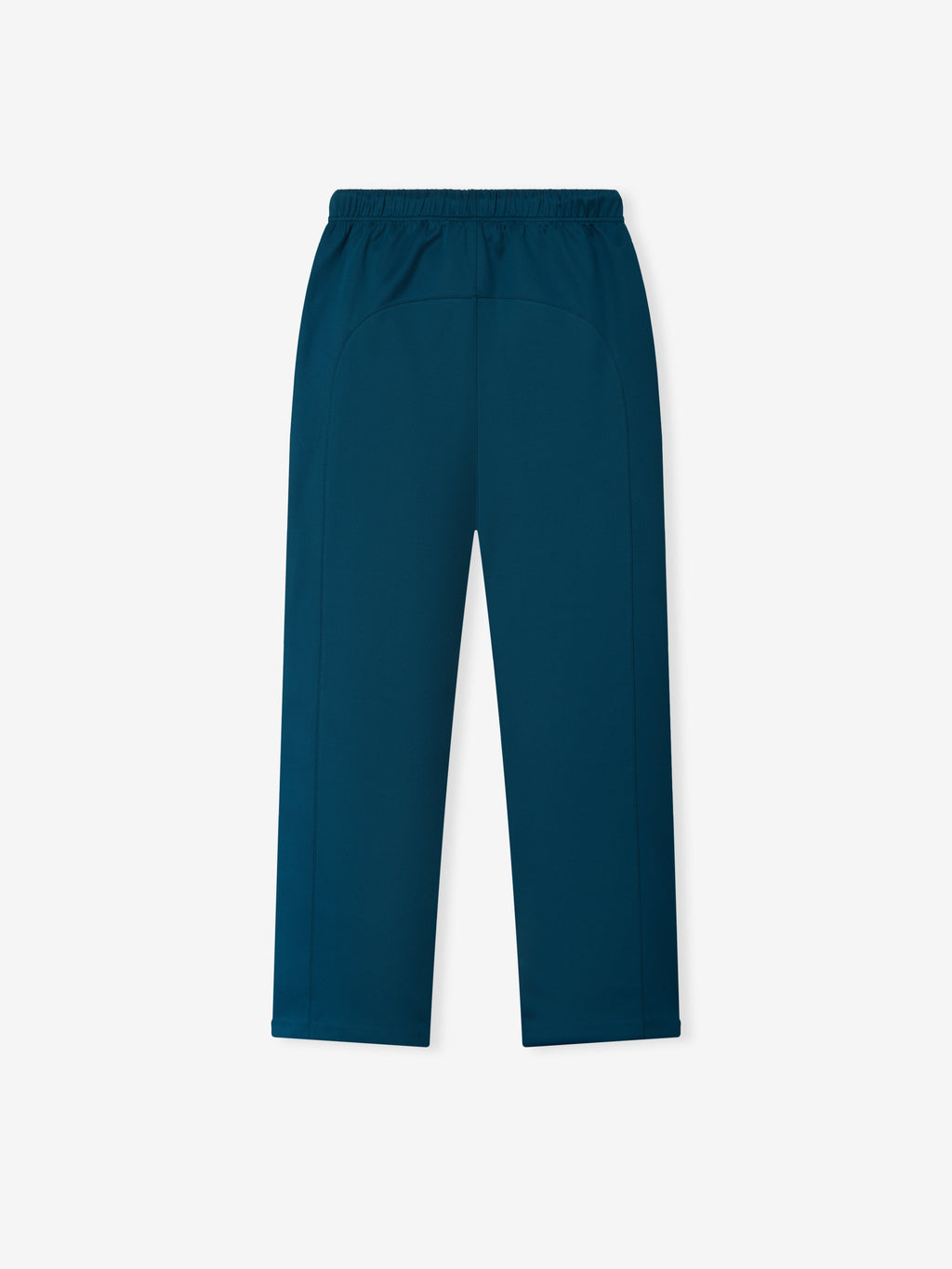 Tricot Classic Trackpant in deep teal with an elastic waistband relaxed straight leg fit and subtle side seam details displayed against a light background as Bottoms