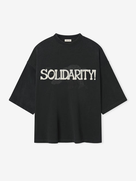 Relaxed Solidarity Tee in Black/Cream | Civil Collection | Fall 2025 ... Relaxed Solidarity Tee in Black/Cream | Civil Collection | Fall 2025 ...