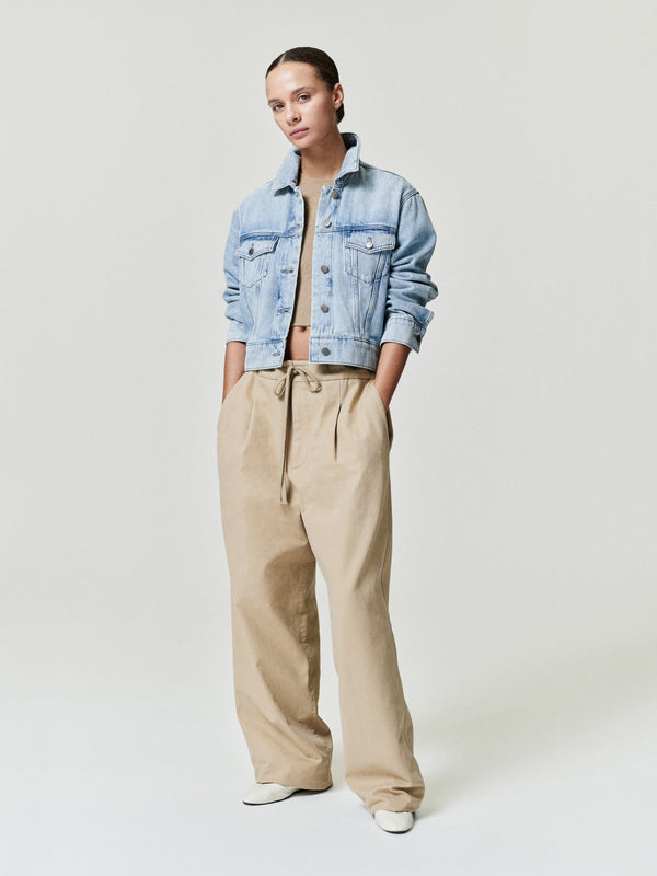 Womens Signature Rib Knit Cropped Top view 1