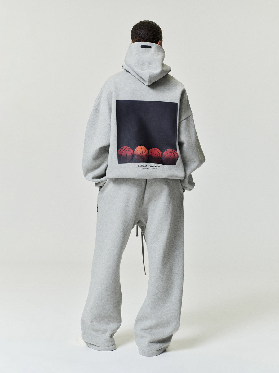 NBA X Barkley Hendricks 90s Hoodie Concrete Heather / XS view 1