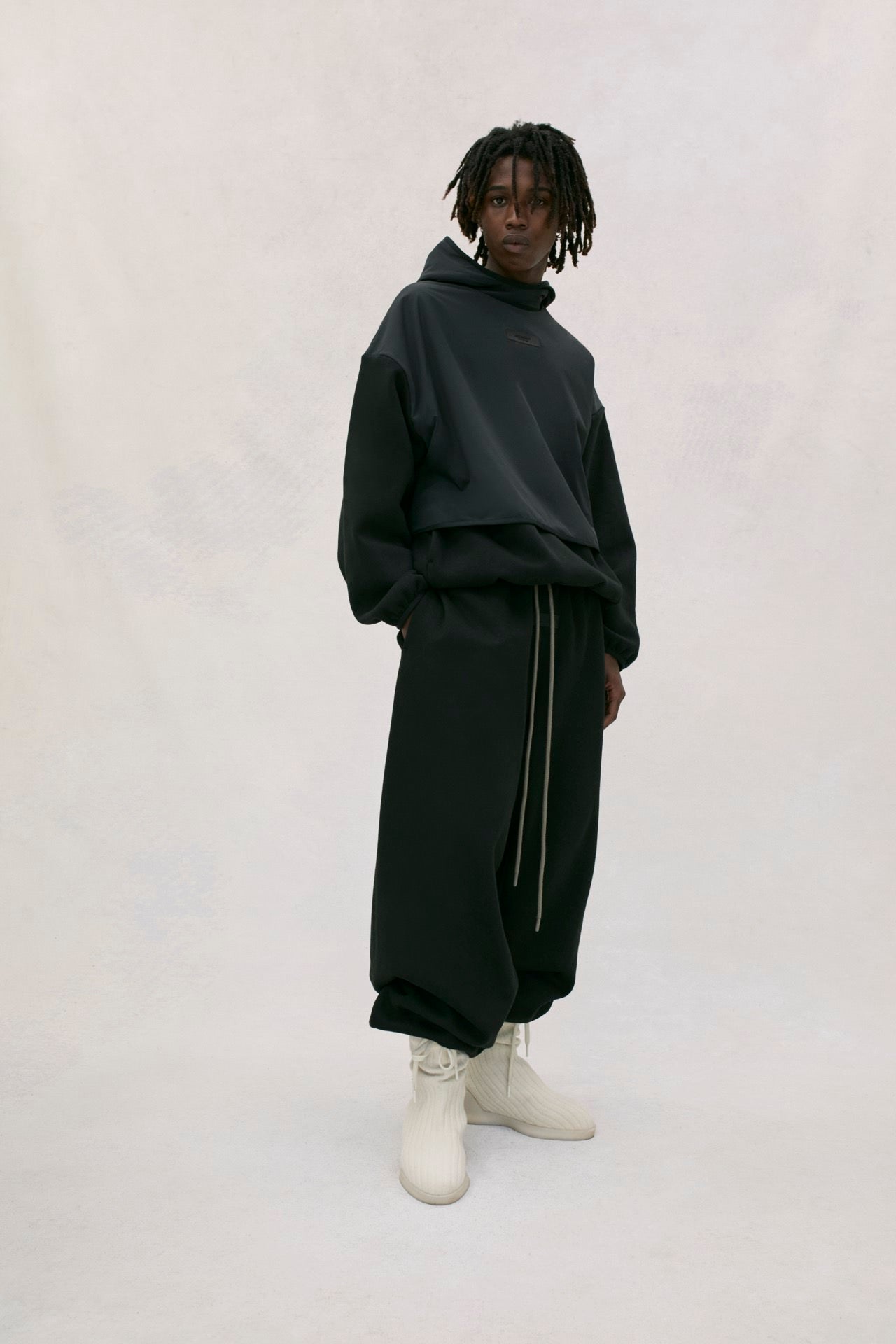 NYLON FLEECE HOODED SWEATSHIRT | Fear of God 