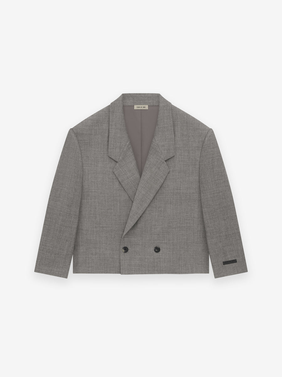 Wool Canvas Cropped Relaxed Blazer - Fear of God