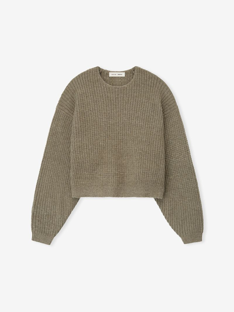 Womens Heavy Waffle 90s Crewneck Sweater - Fear of God