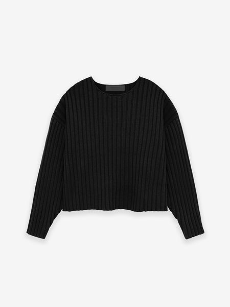 Ottoman Wool Straight Neck Sweater