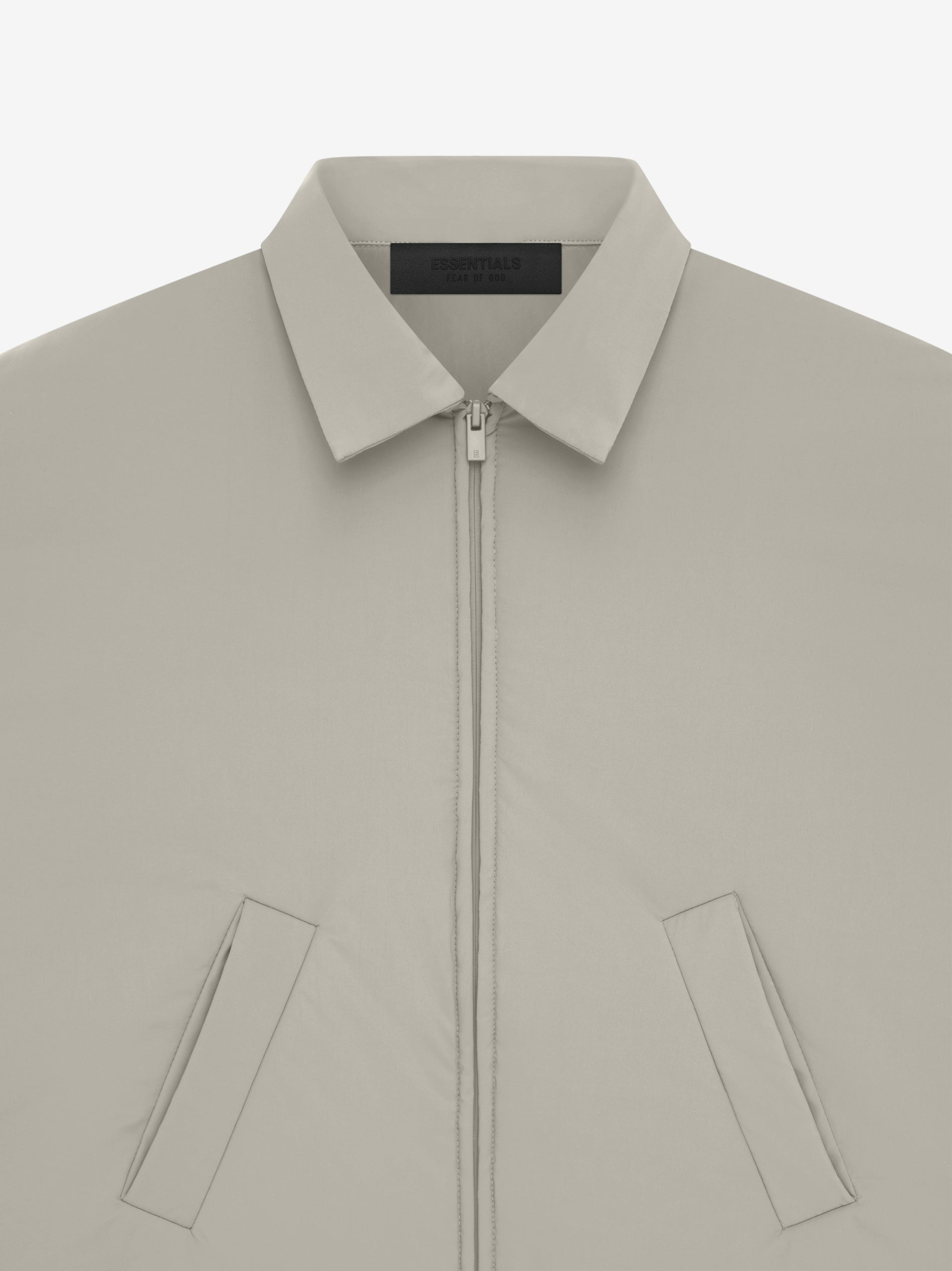 Fear of God ESSENTIALS: Gray Shell Bomber Jacket