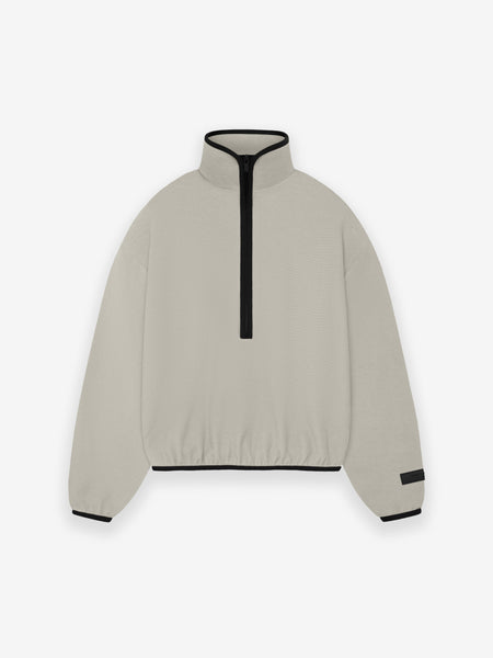 ESSENTIALS Womens Halfzip Mockneck in Seal | Fear of God