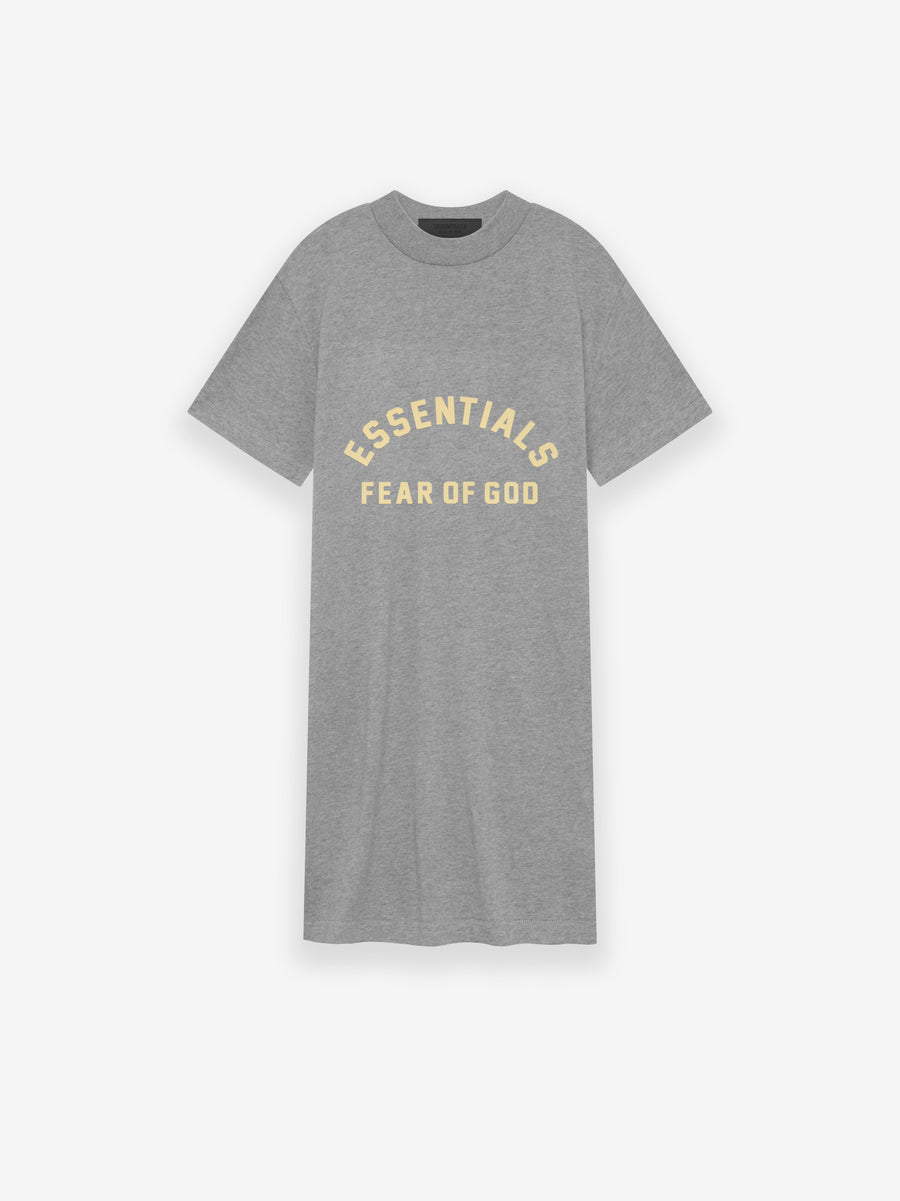 ESSENTIALS Kids 3/4 Sleeve Dress in Dark Heather Oatmeal Fear of God