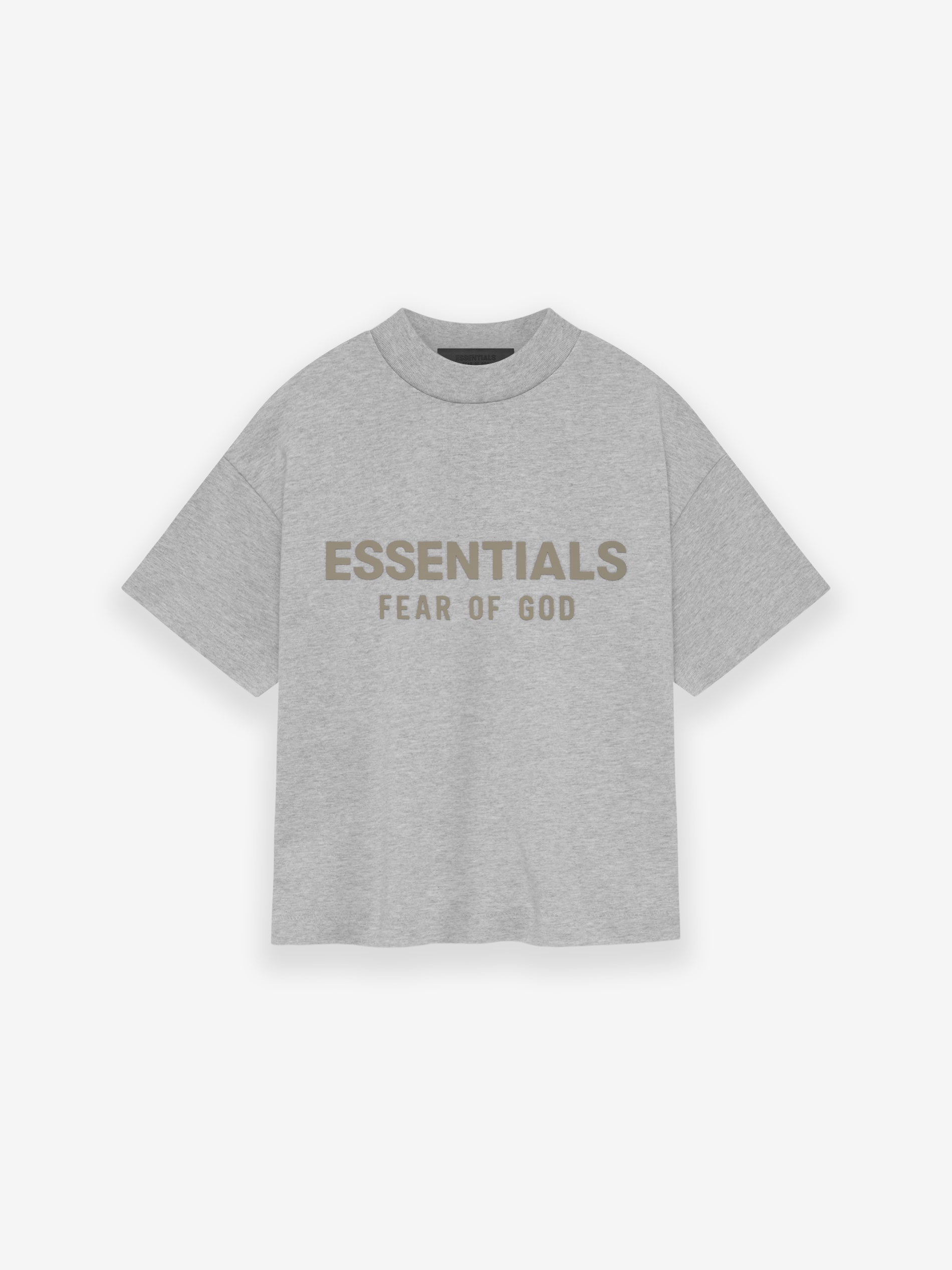 Youth Essentials Color Crest Crew Light Grey