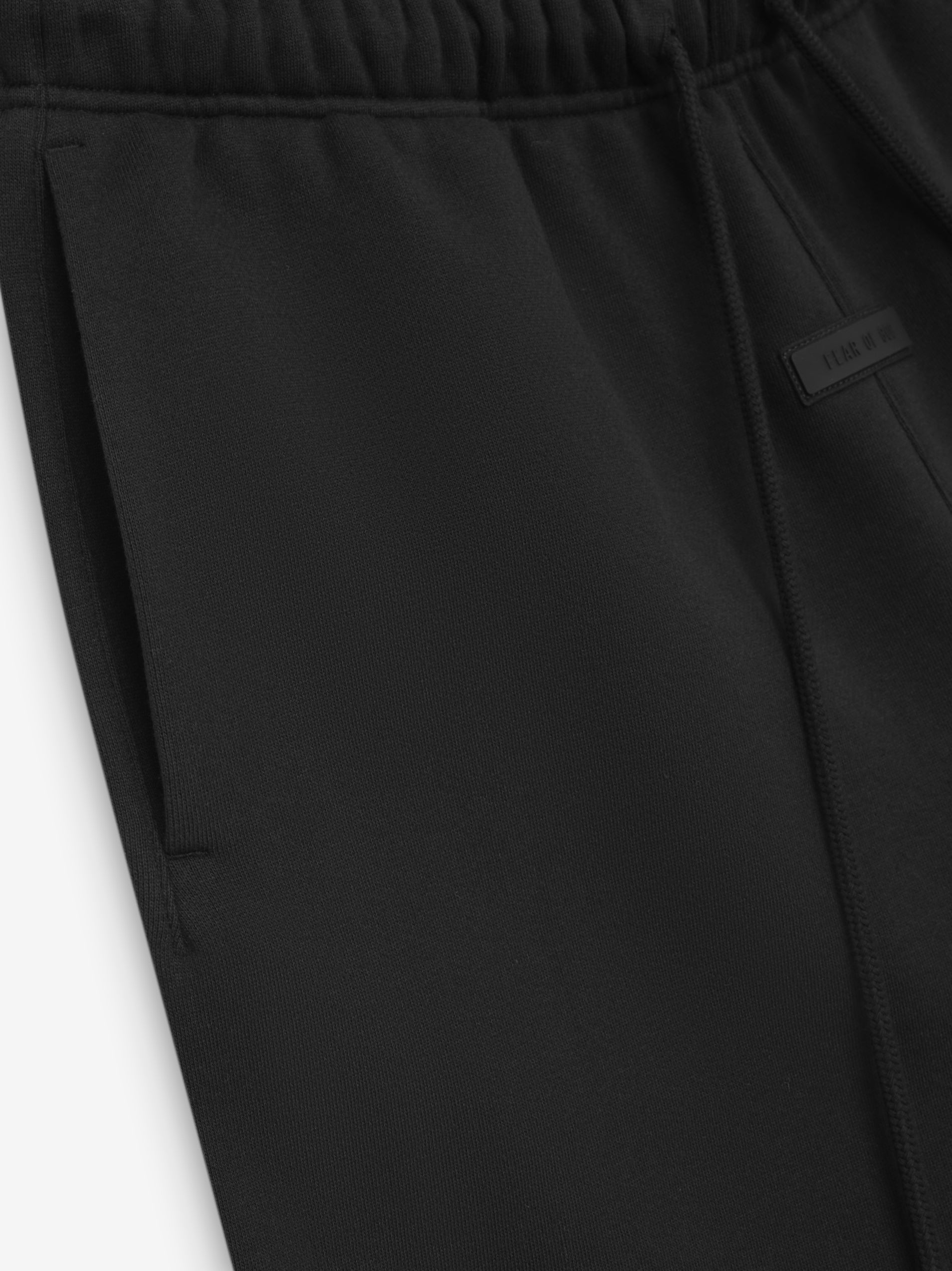 ESSENTIALS Sweat Shorts in Jet Black | Fear of God