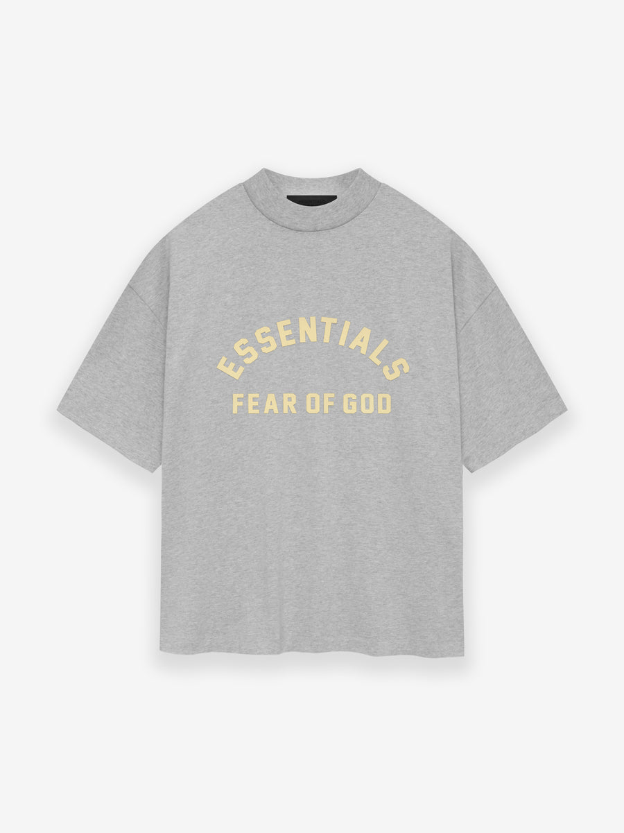 Fear of God Essentials T Shirt Light Grey Heather Grey – The