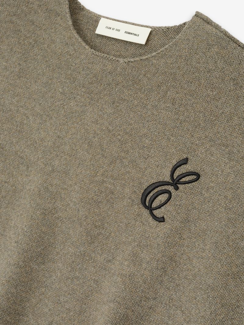 Waffle Crewneck Sweater