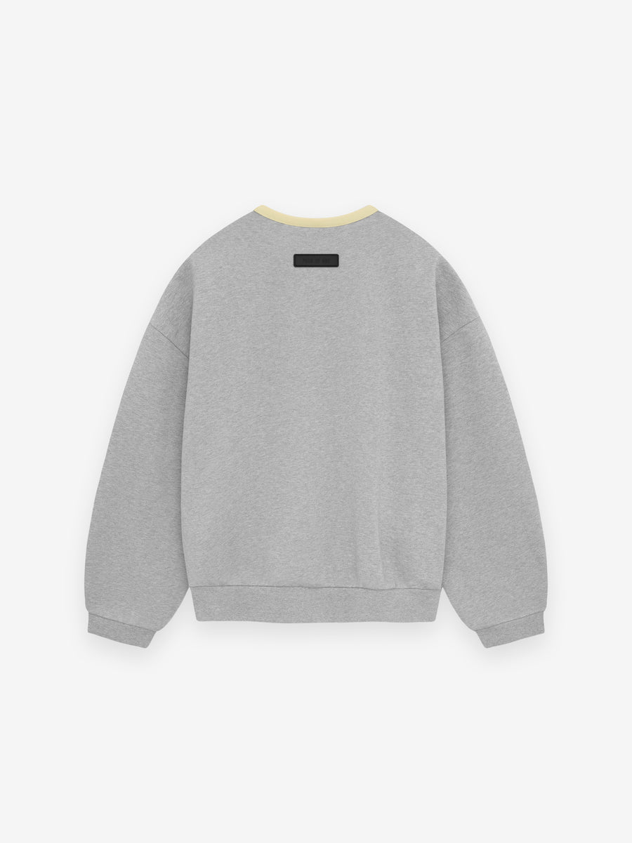 ESSENTIALS Kids Crewneck Sweater in Light Heather Grey | Fear of God