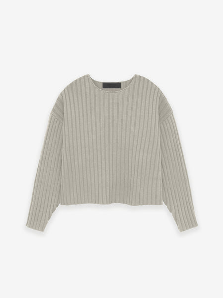 Ottoman Wool Straight Neck Sweater