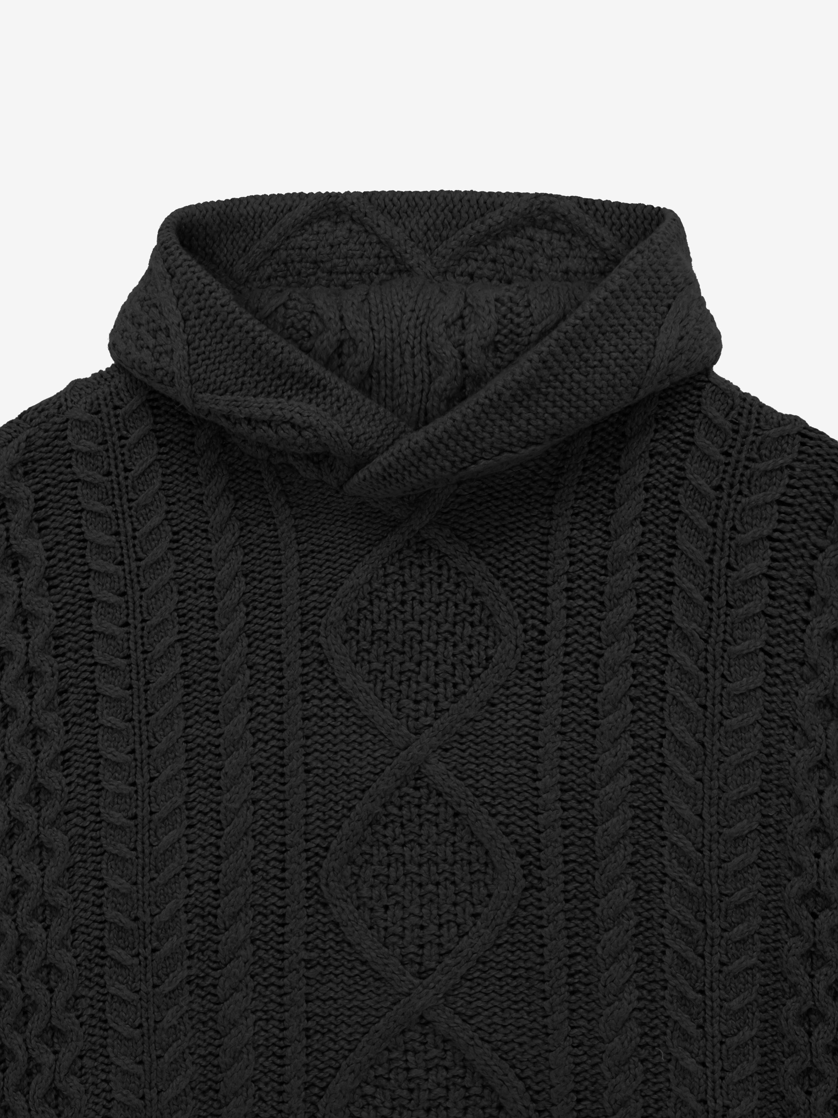 Knitted fear of online god hoodie