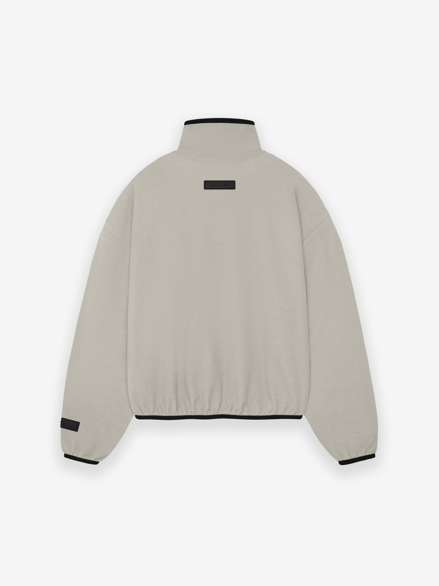 ESSENTIALS Womens Halfzip Mockneck in Seal | Fear of God