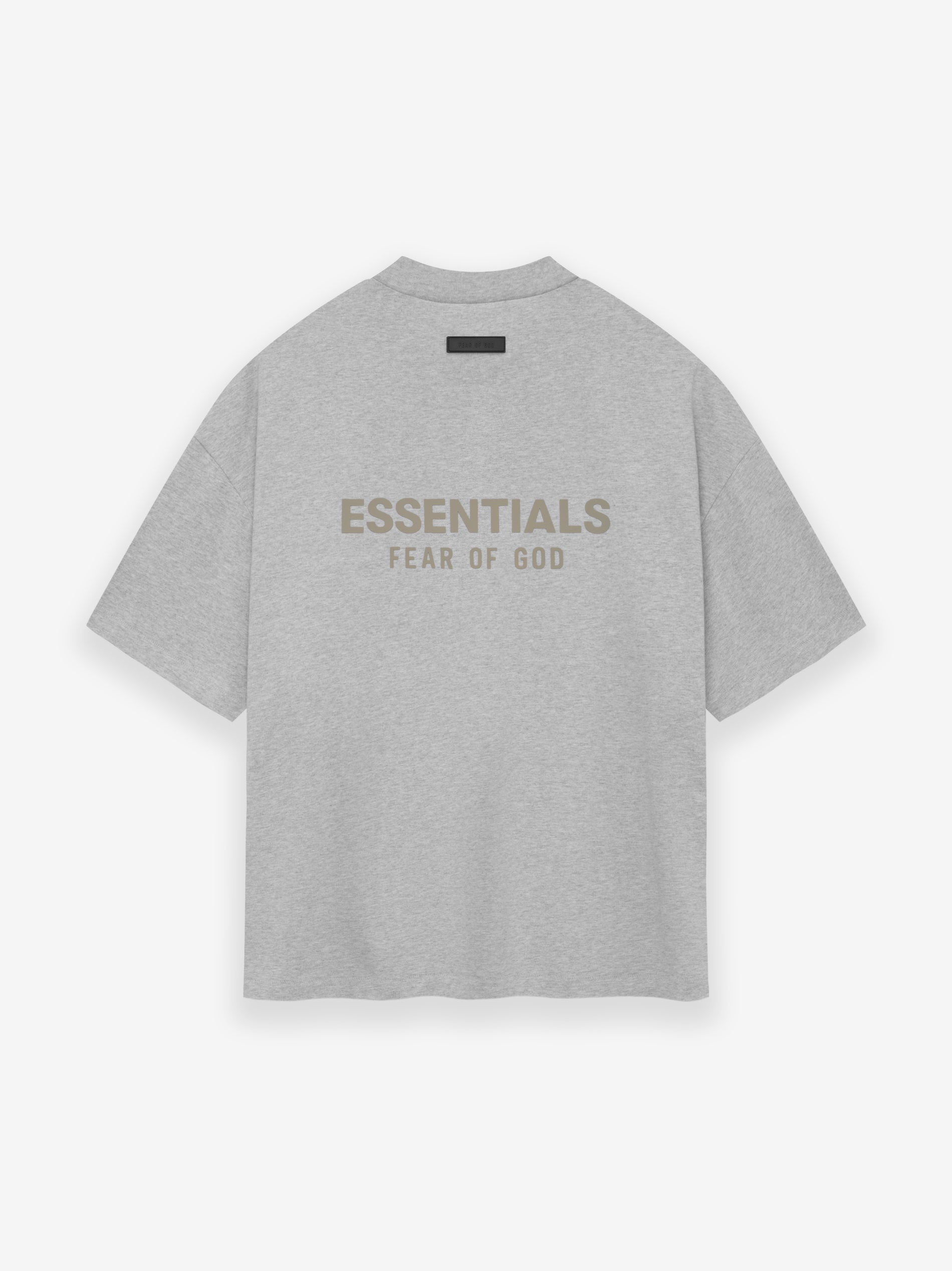Fear of God Essentials T Shirt Light Grey Heather Grey – The Luxury Shopper