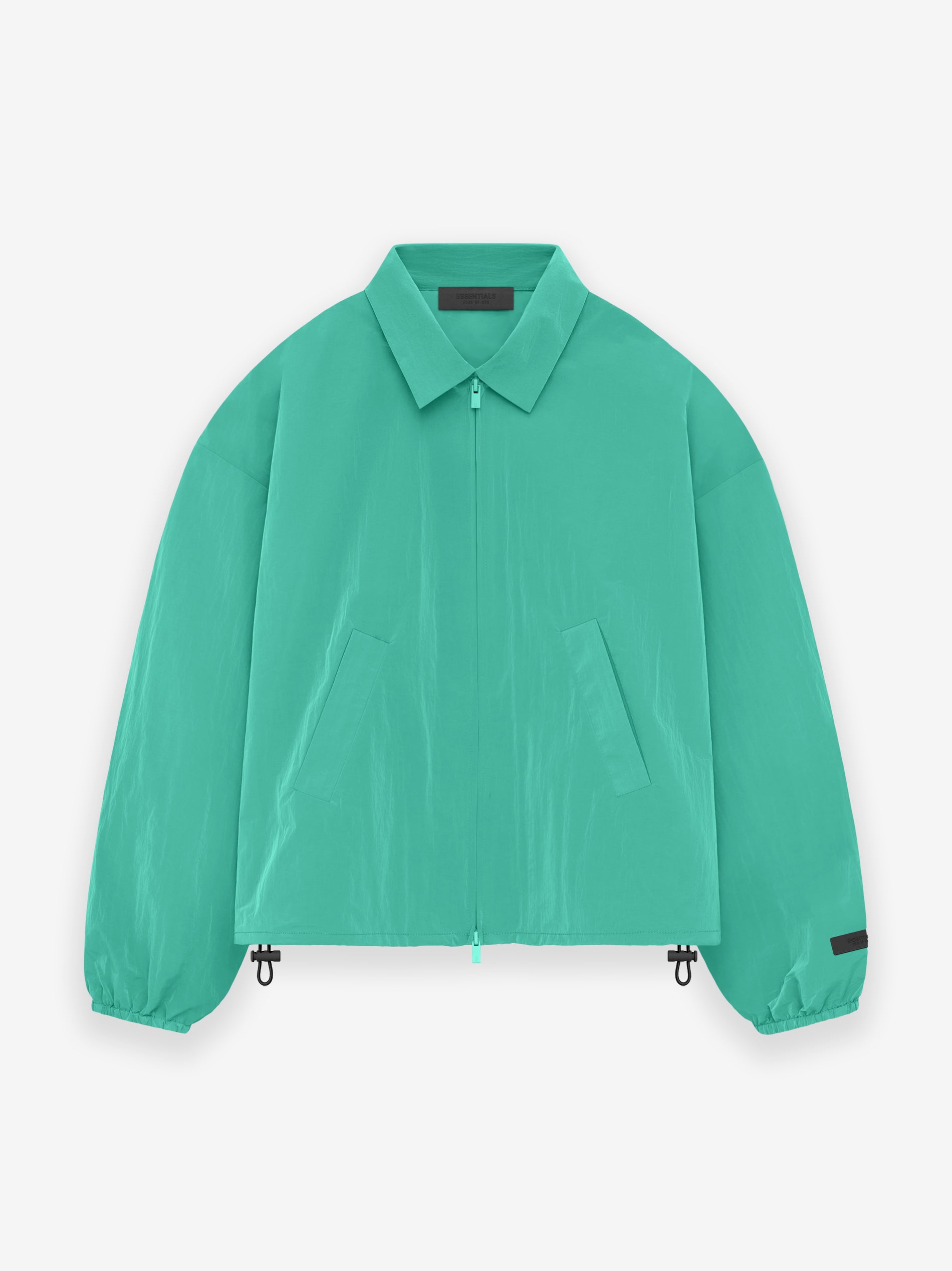 ESSENTIALS Womens Shell Bomber in Mint Leaf | Fear of God