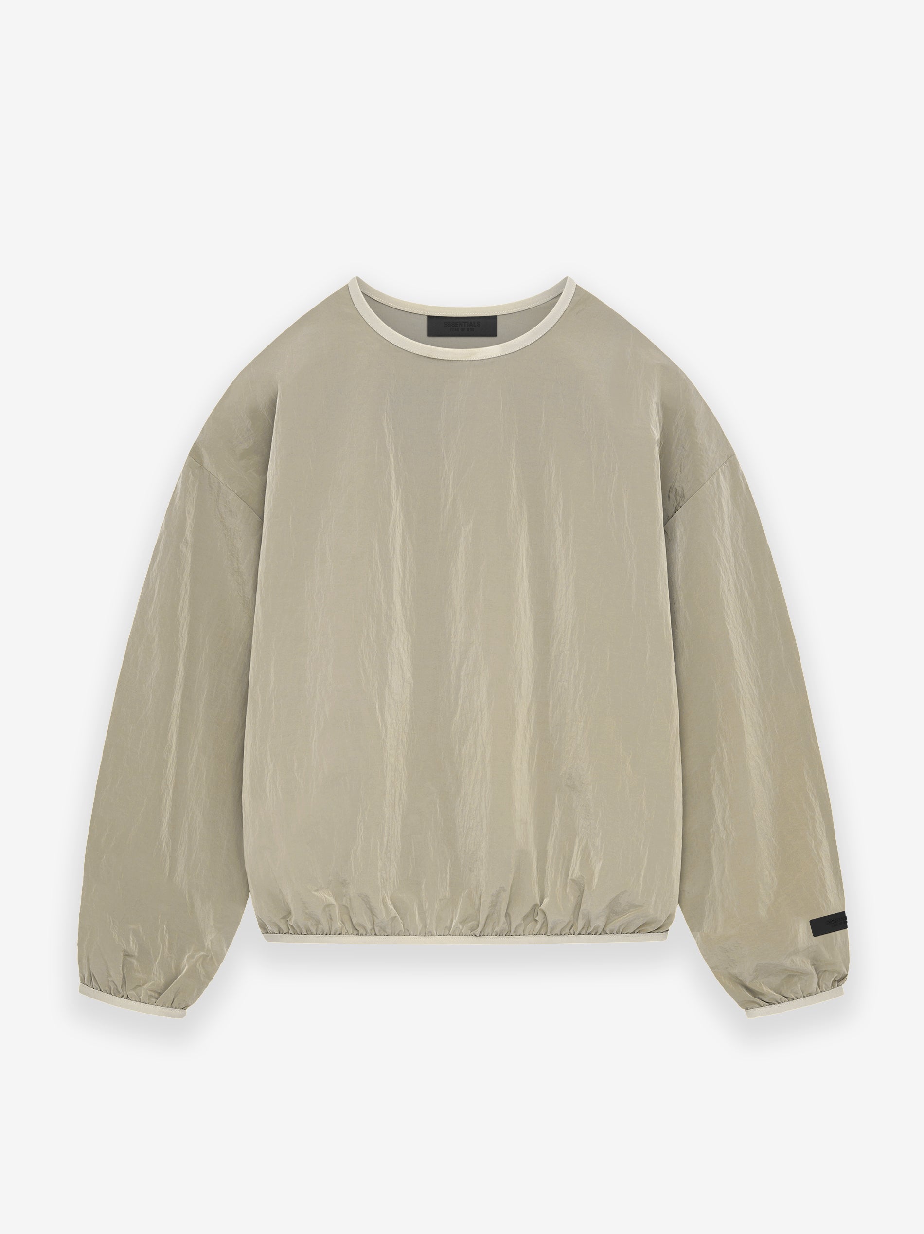 Crinkle Nylon Pullover Crewneck Garden Yellow / XXS