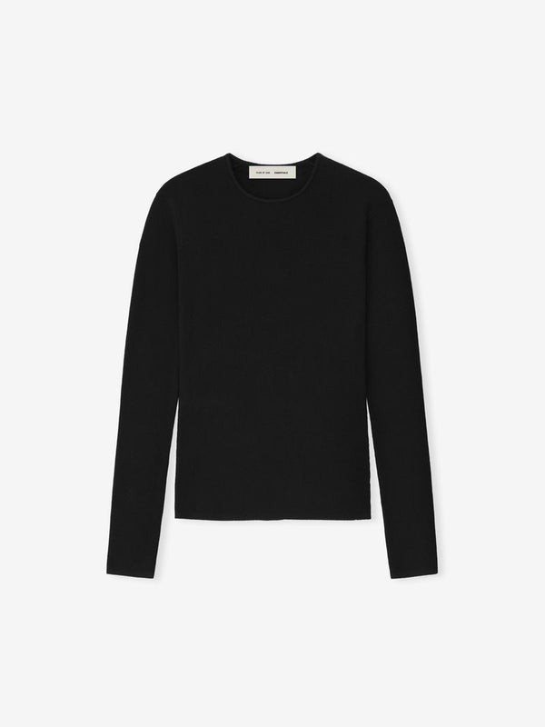 Womens Rib Long Sleeve Top