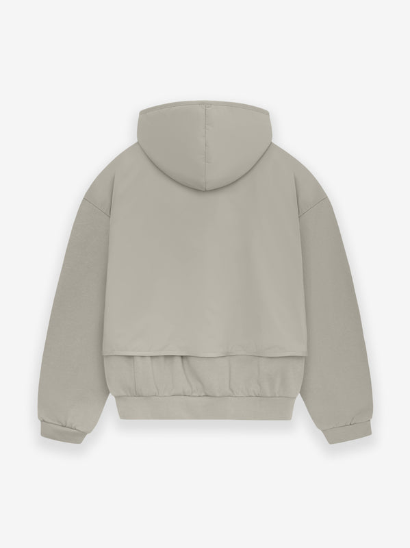 Nylon Fleece Hooded Sweater