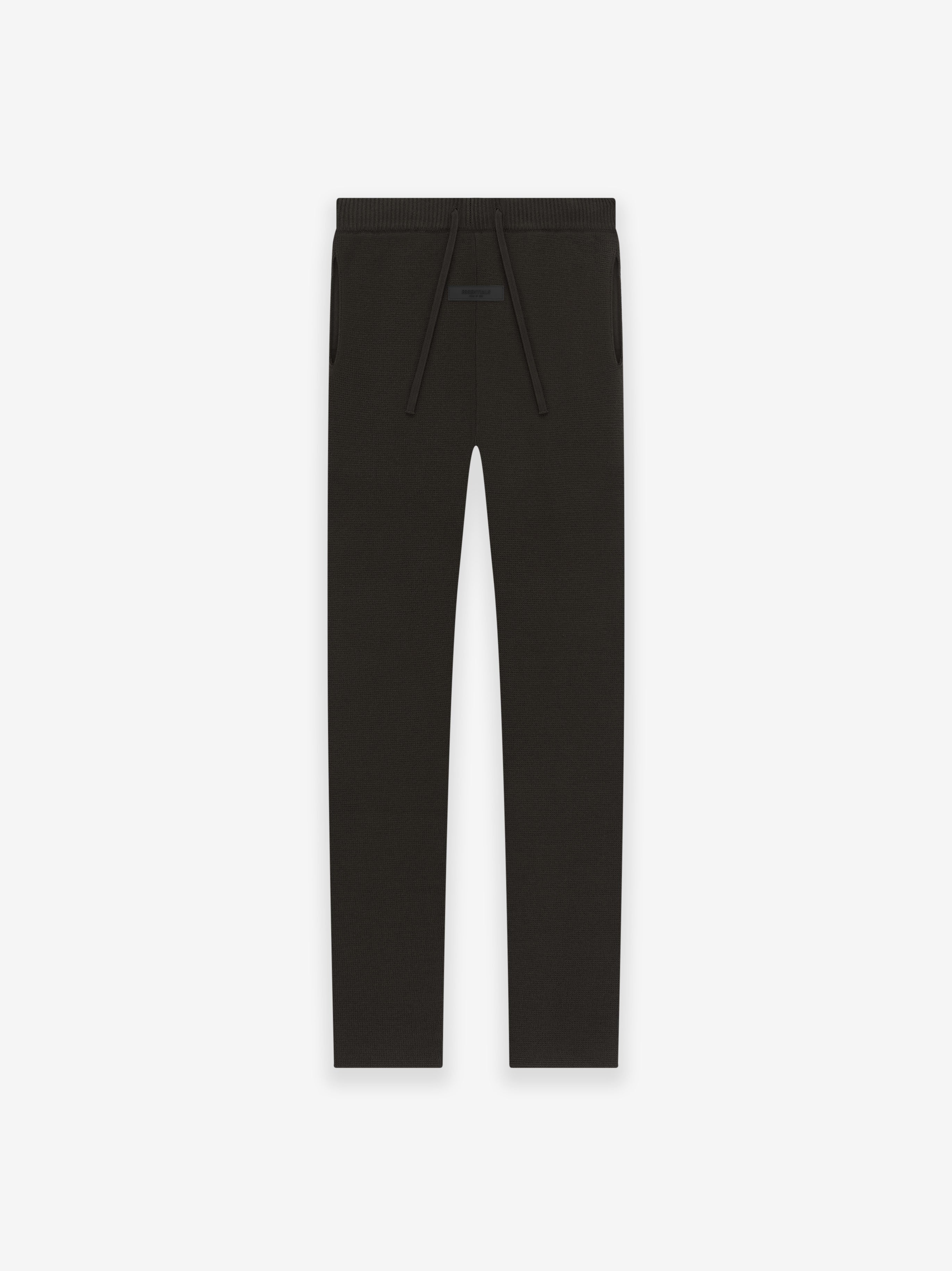 ESSENTIALS Womens Knit Lounge Pant in Off-Black | Fear of God