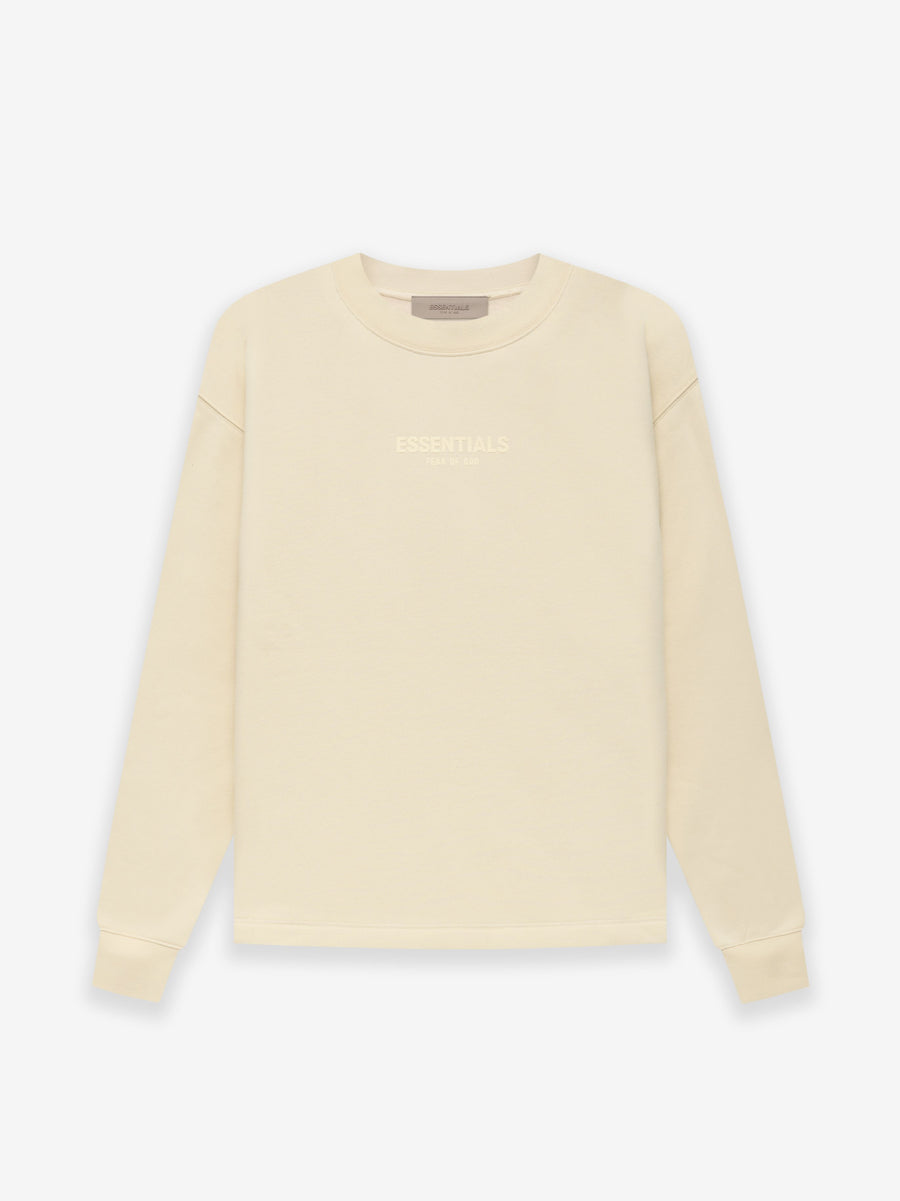 ESSENTIALS Relaxed Crewneck in Egg Shell | Fear of God