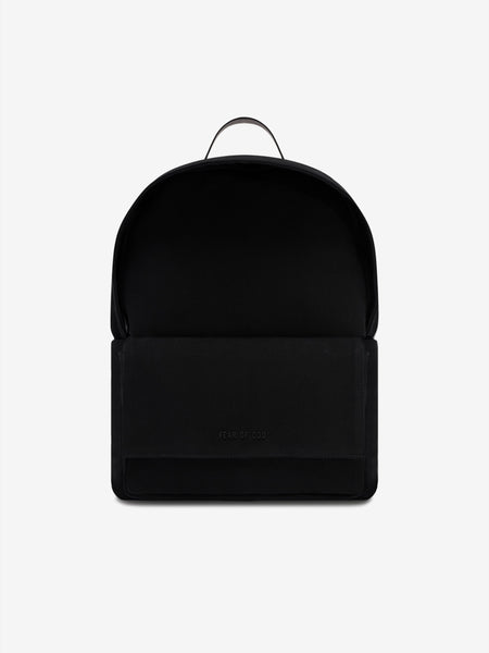 FEAR OF GOD BLACK BACKPACK WITH LOGO