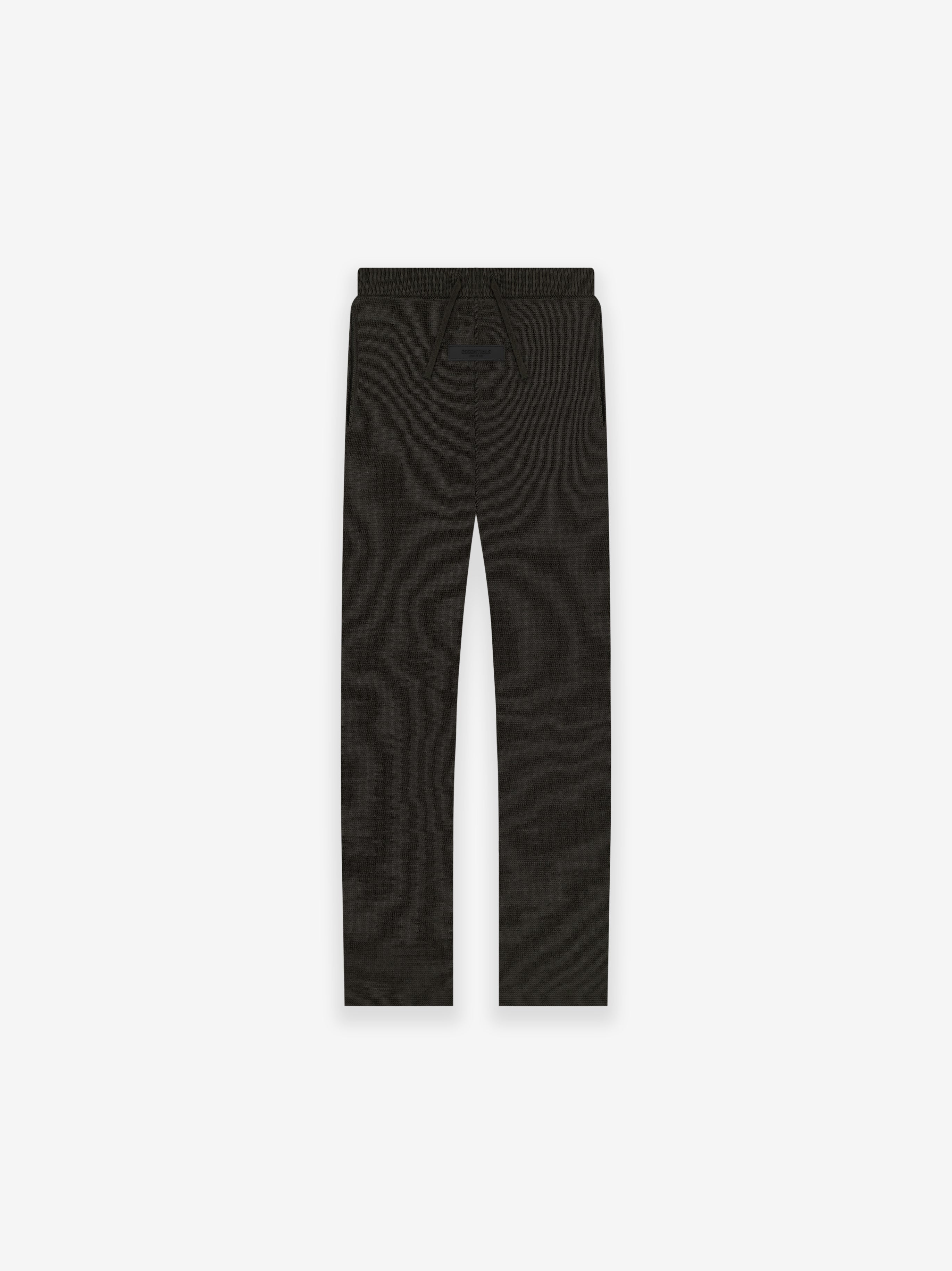 ESSENTIALS Kids Relaxed Knit Sweatpant in Off-Black | Fear of God