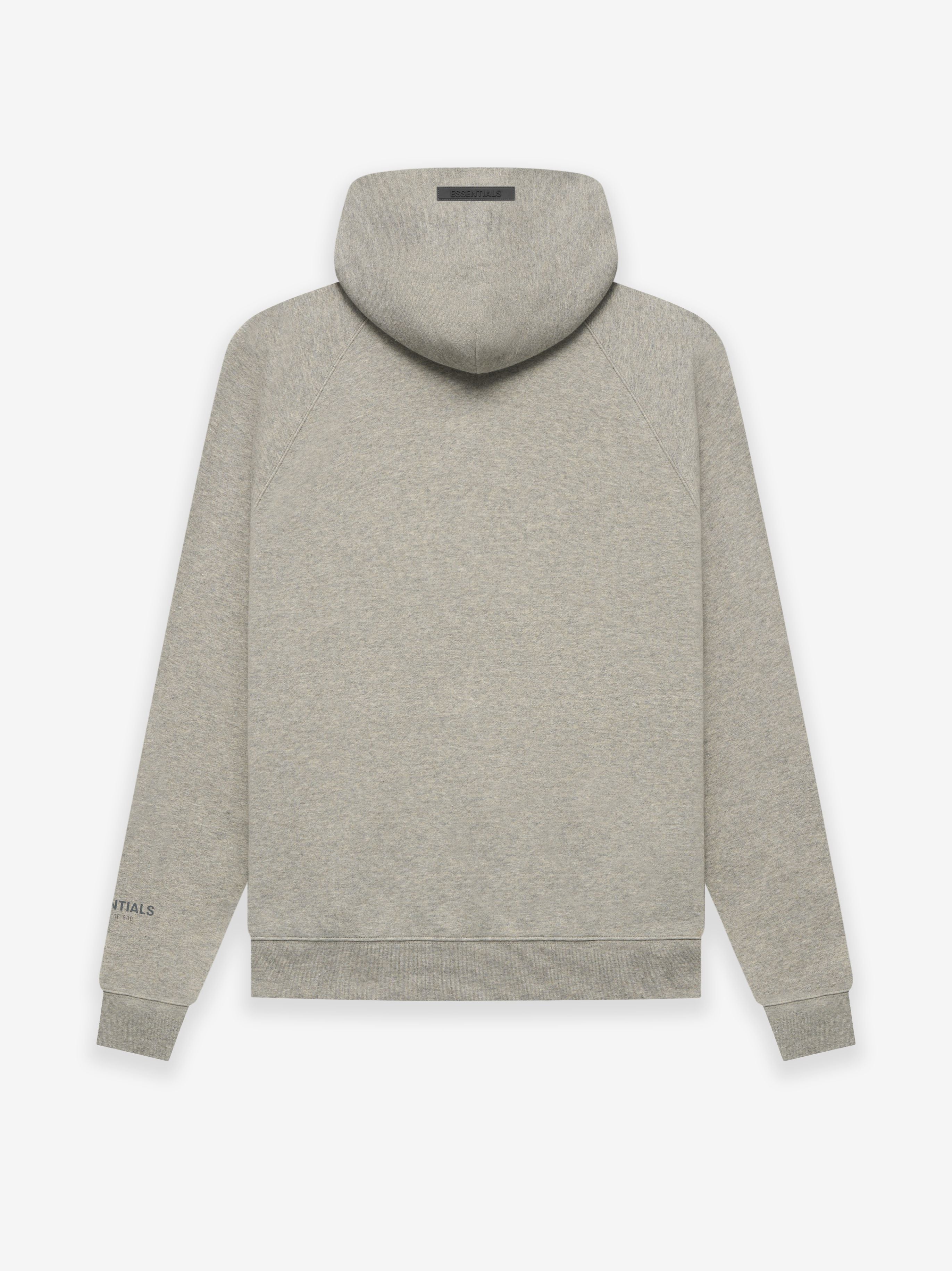 ESSENTIALS Pullover Hoodie in Dark Heather Oatmeal | Fear of God