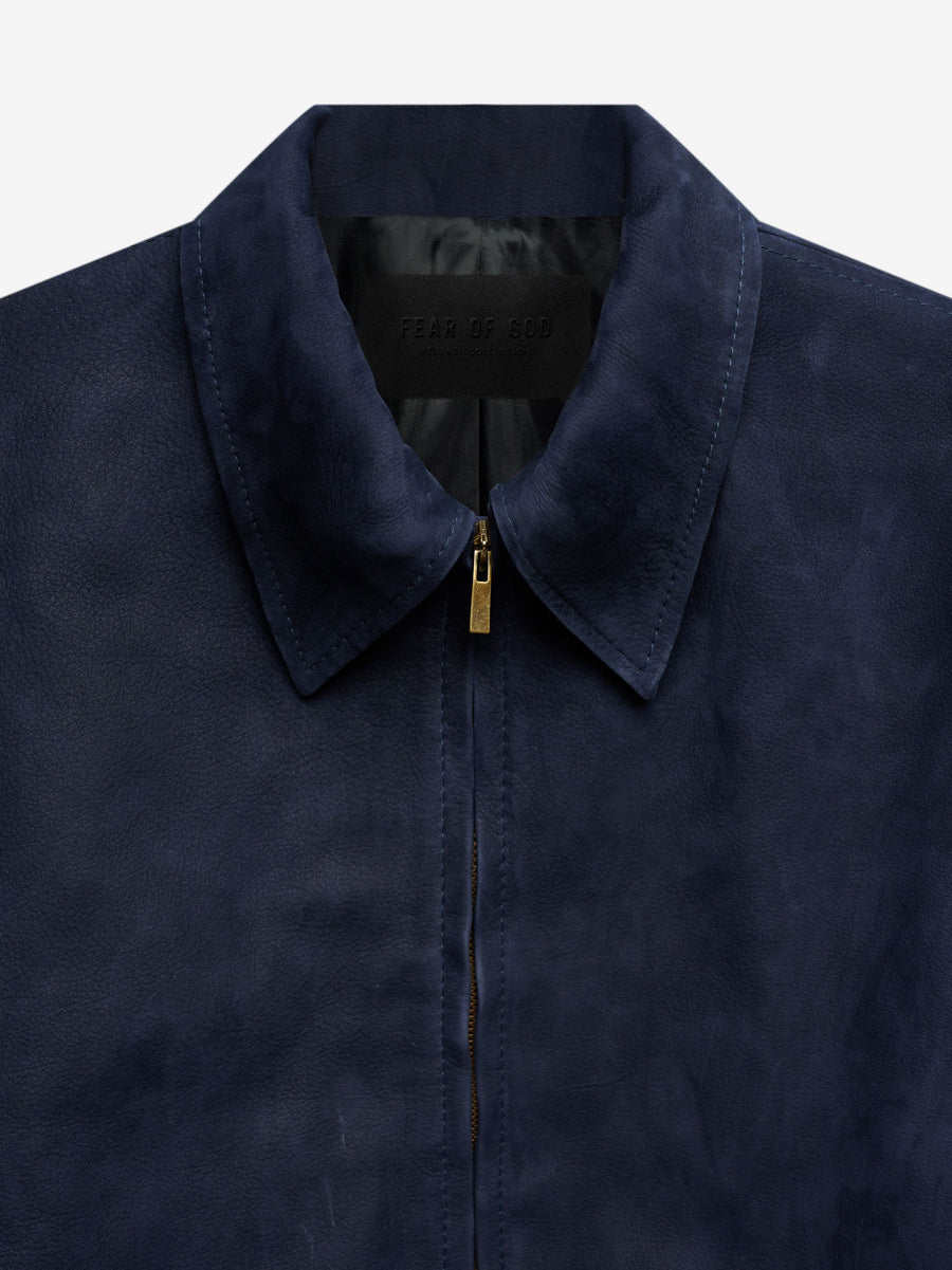 SEVENTH COLLECTION Leather Jacket in Navy | Fear of God
