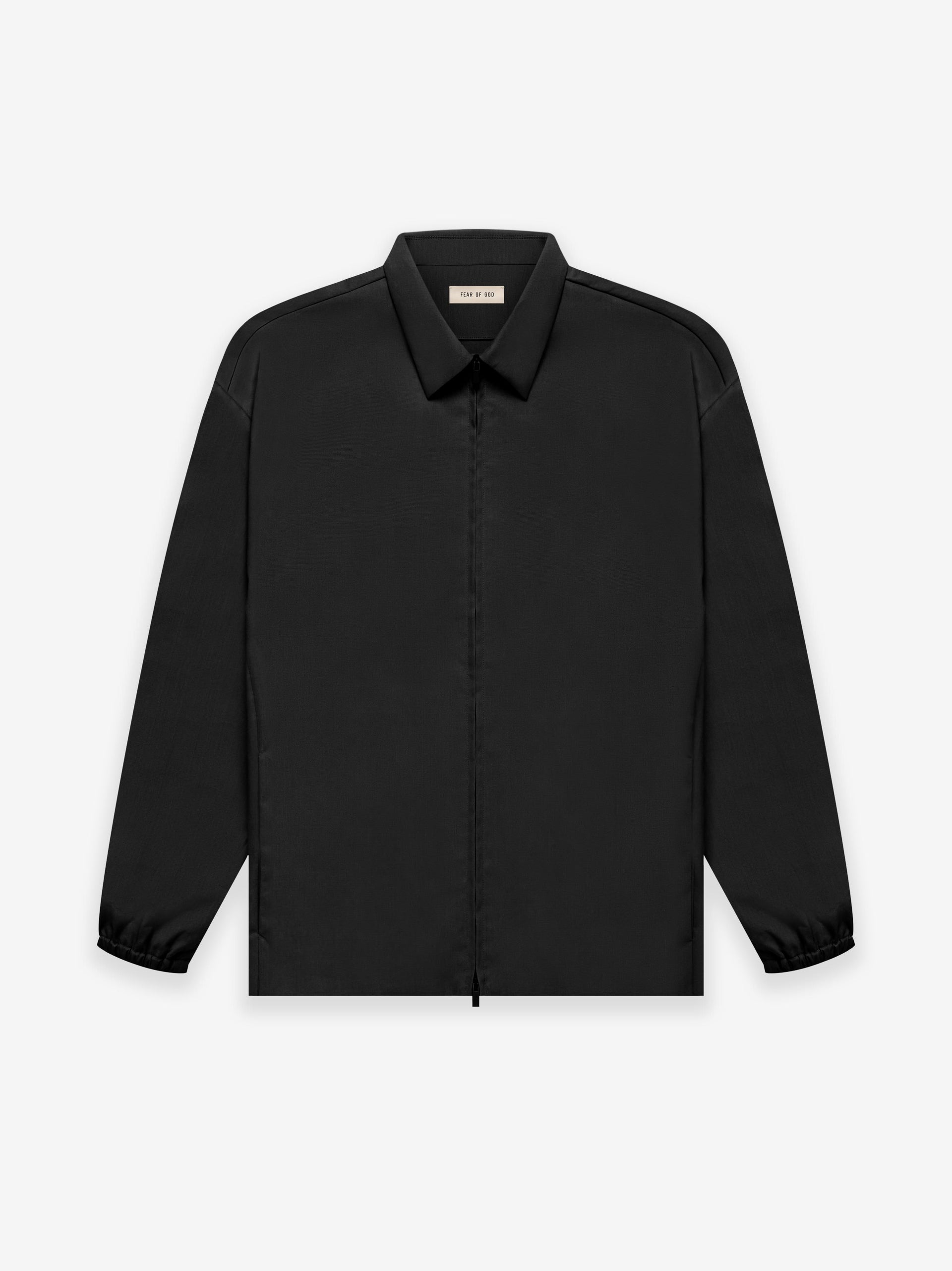 Fear of God Eternal Cotton Work Jacket in Black | Fear of God