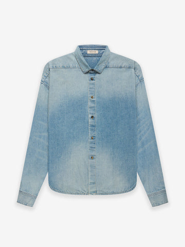 Fear of God Eternal Denim Shirt in 5 Year Indigo | Fear of God