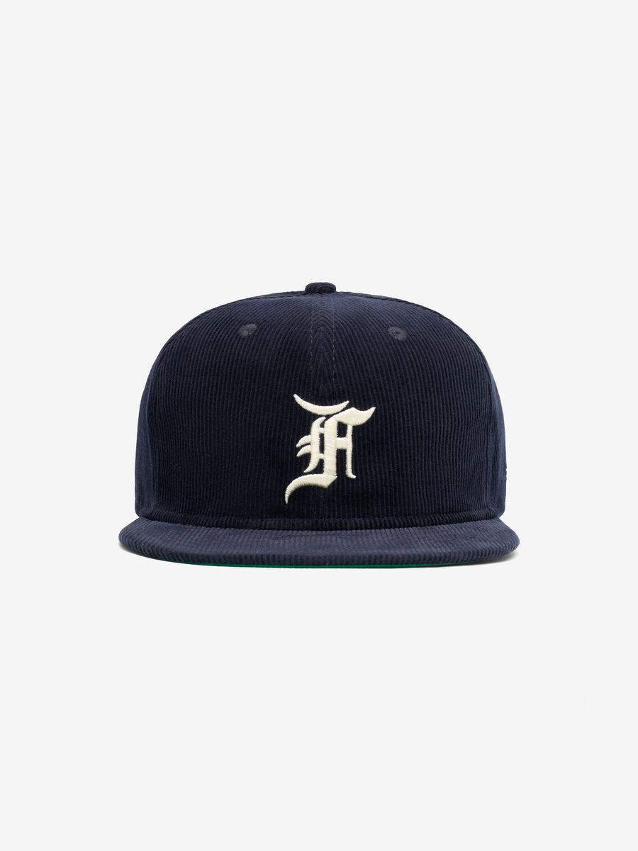 Detroit Tigers New Era Throwback Corduroy 59FIFTY Fitted Hat - Navy