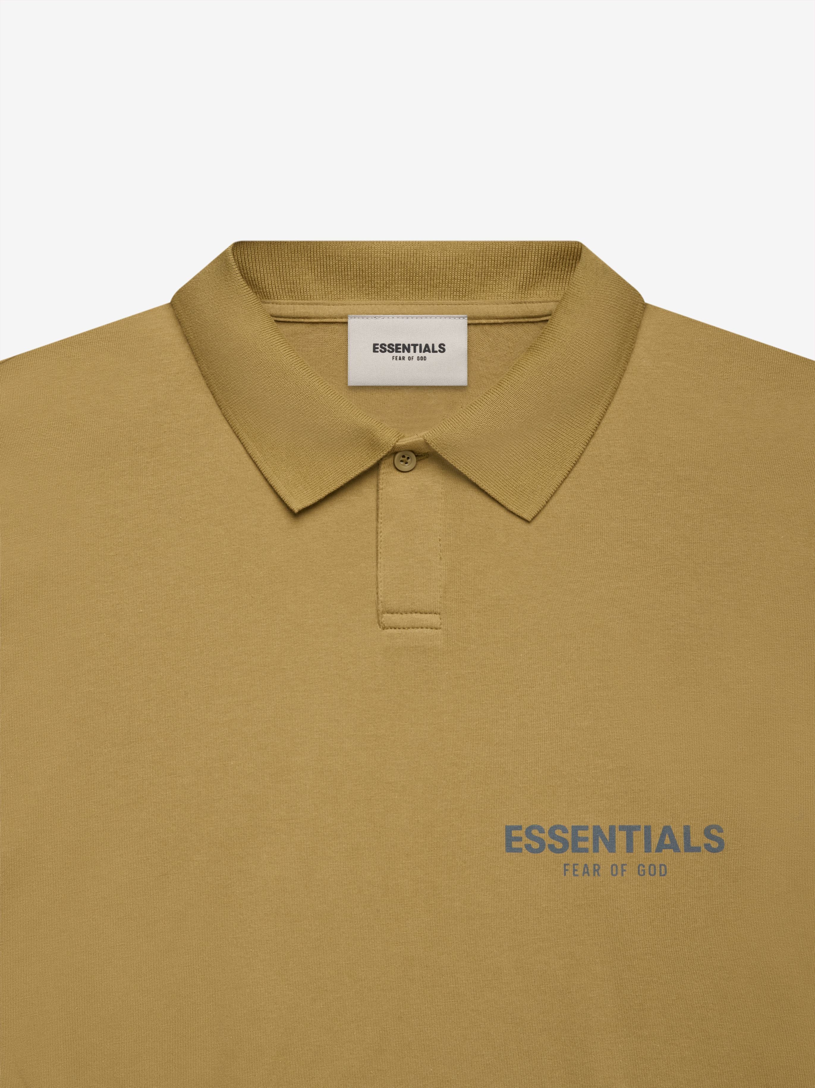 ESSENTIALS S/S Polo in Amber | Fear of God