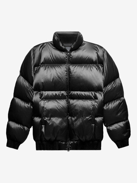 Men's Down Jackets & Coats Puffer Solid Coat Shiny Reflective Cotton Padded  Hooded Trendy Plus Size Bubble Jacket For Men