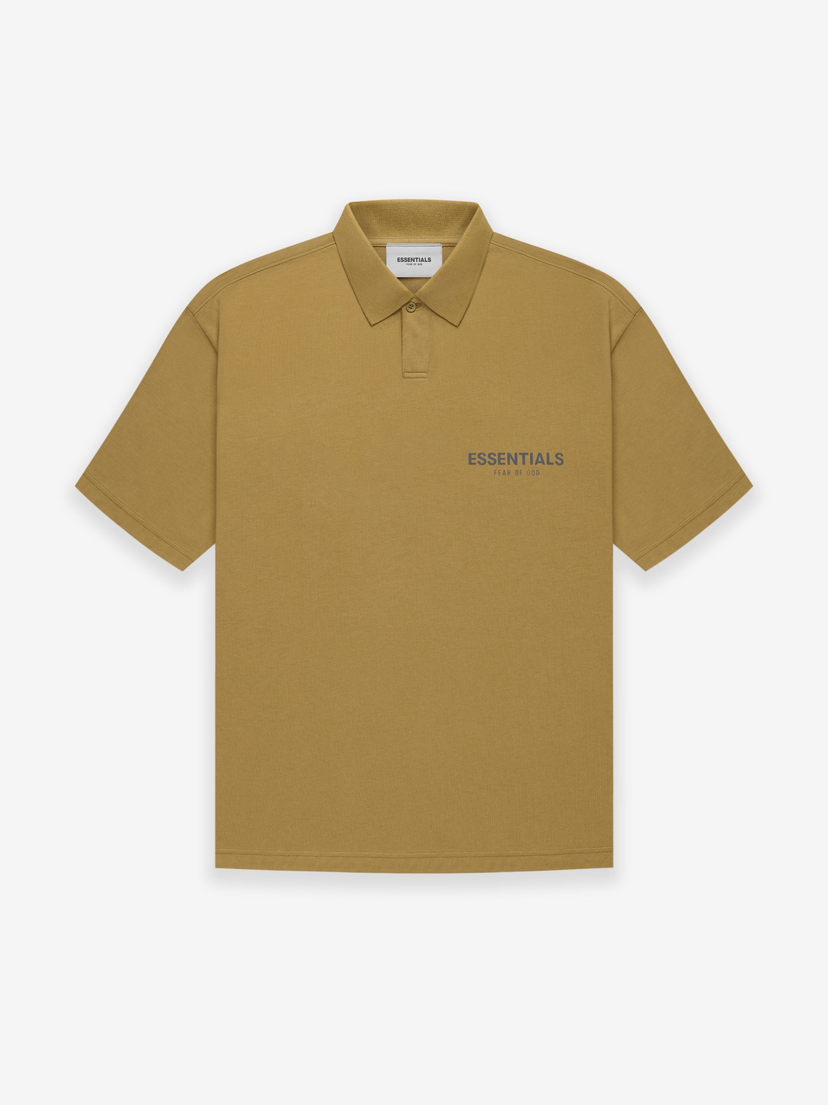 ESSENTIALS S/S Polo in Amber | Fear of God