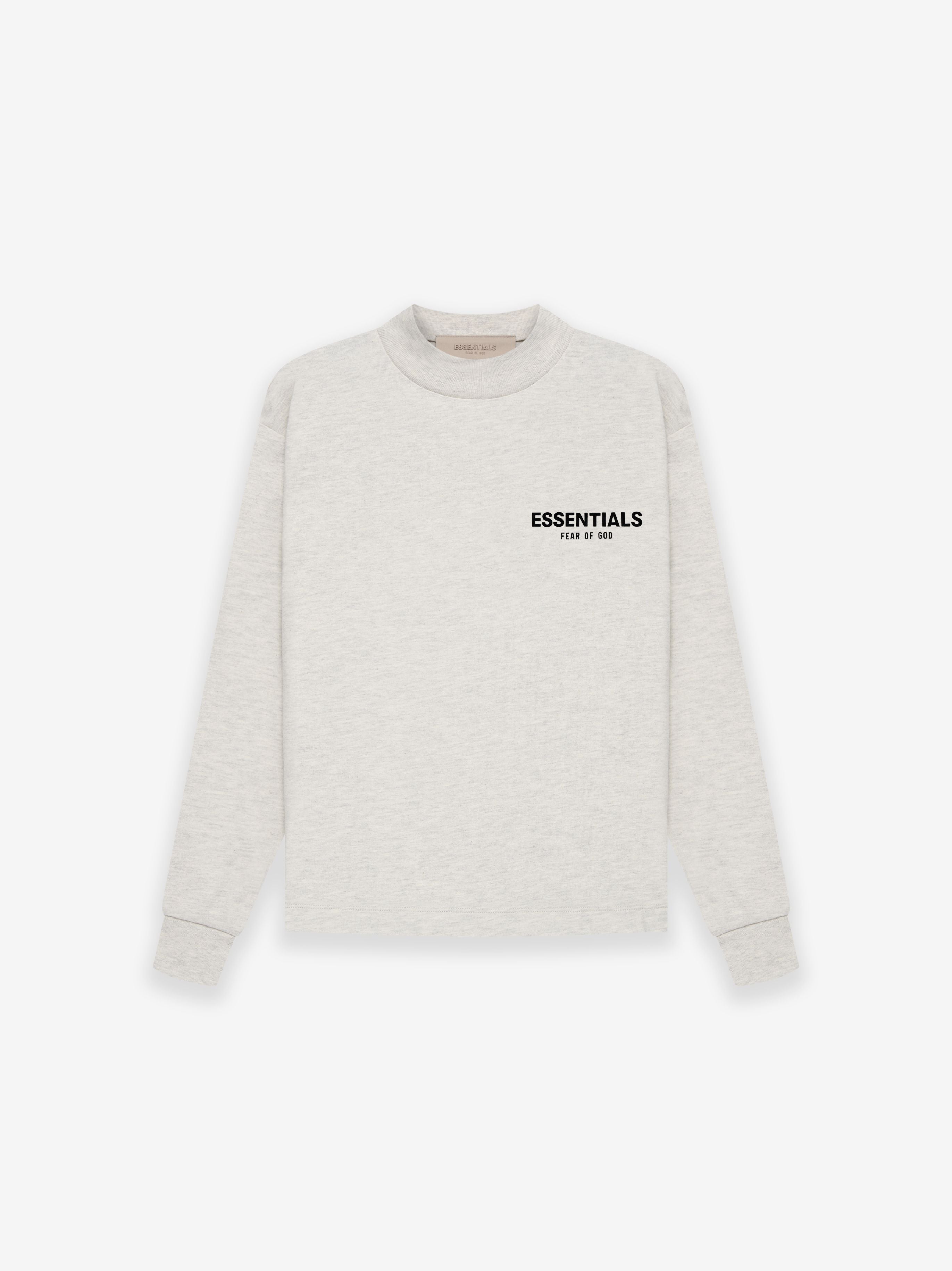 ESSENTIALS LS TEE in LIGHT OATMEAL | Fear of God