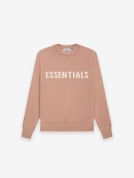 ESSENTIALS Kids Knit Pullover in Matte Blush | Fear of God