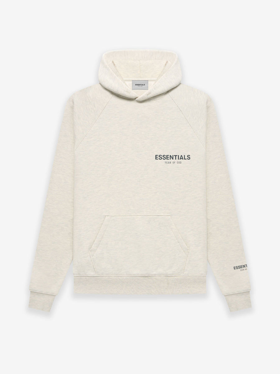 ESSENTIALS Pullover Hoodie in Light Heather Oatmeal | Fear