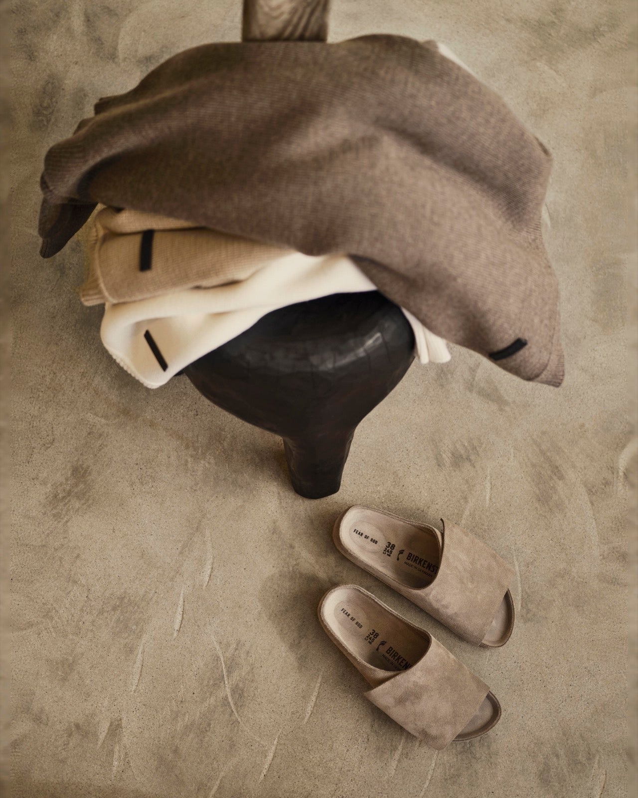 BIRKENSTOCK Fear of God Los Feliz Suede in Ash | Fear of God 