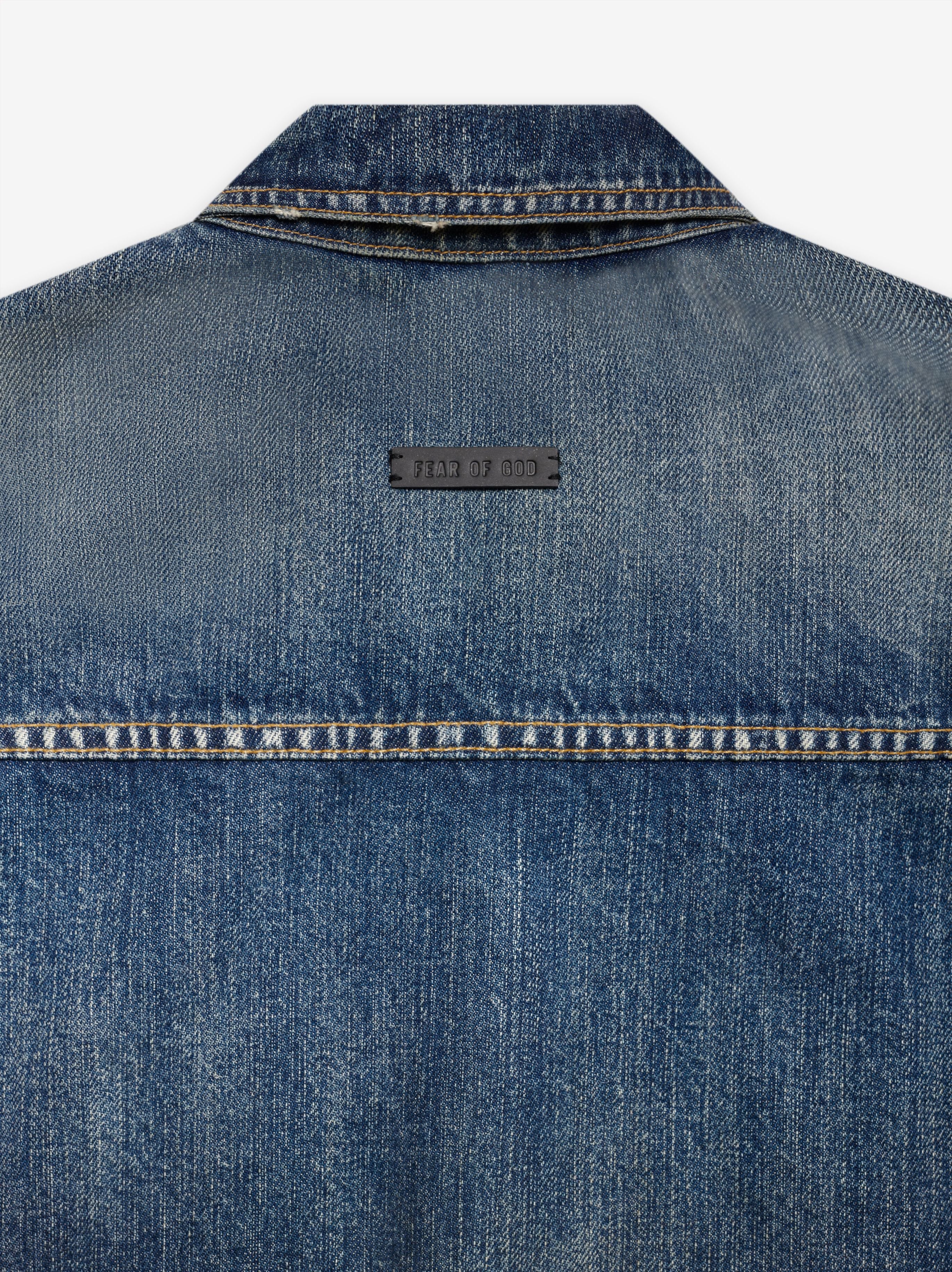 SEVENTH COLLECTION Denim Trucker Jacket in 3 Year Wash | Fear of God