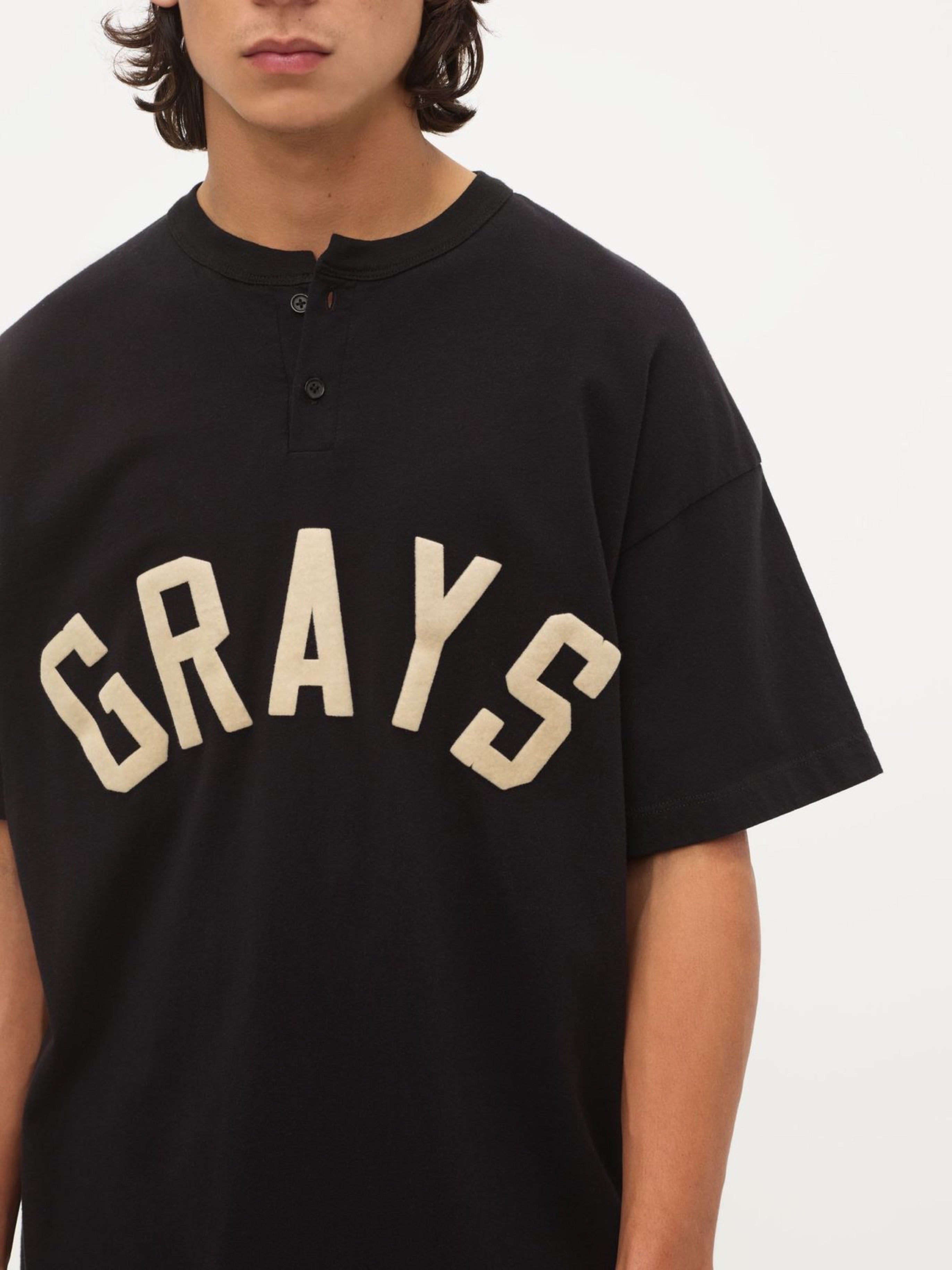 SEVENTH COLLECTION Grays Henley in Vintage Black | Fear of God 